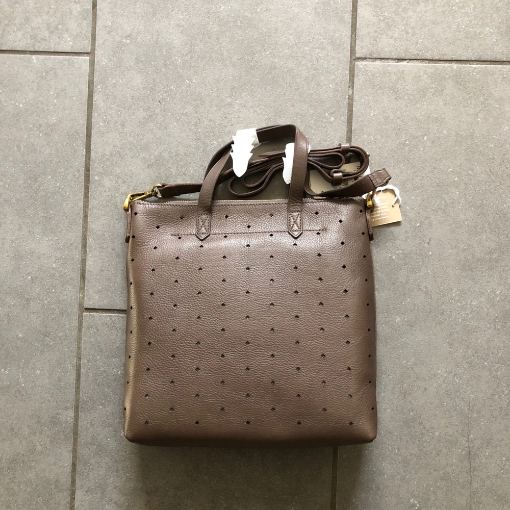 The Zip-Top Transport Crossbody - Black and Brown - Picture 2 of 4
